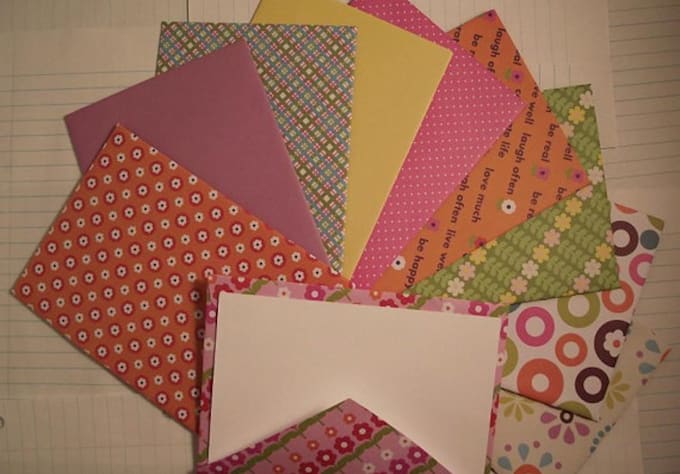 make you ten handmade envelopes