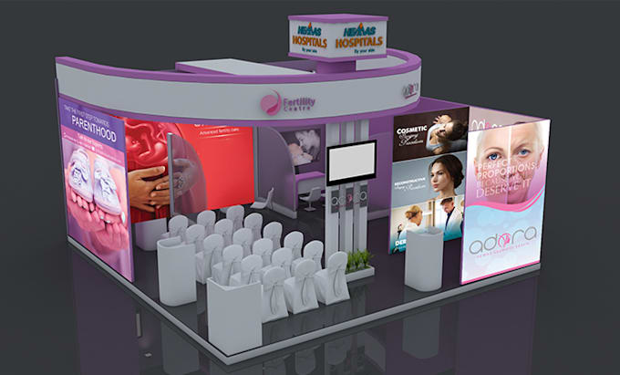 do 3d exhibition stalls,booth,stand,kiosk designs