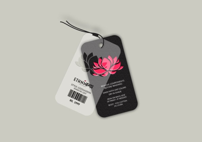 Do clothing hang tag and label design within 24hour by Graphictechies5 ...