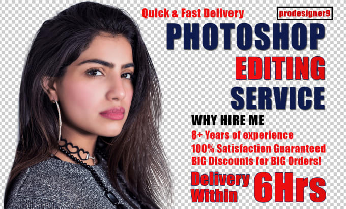 Hire a freelancer to do professional photoshop editing