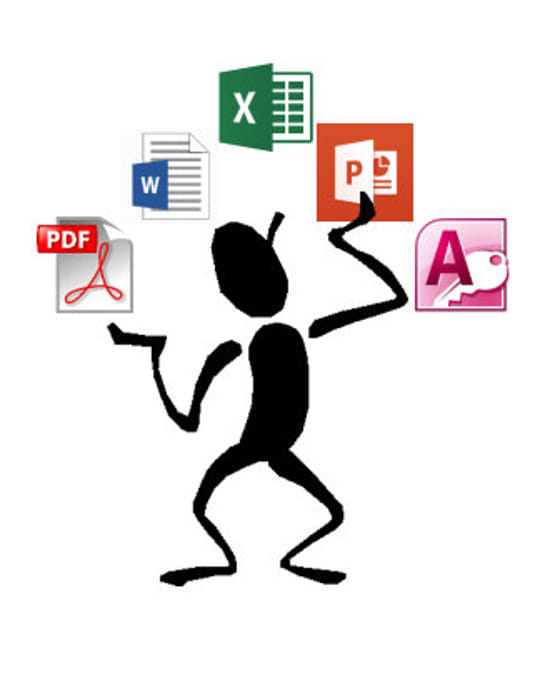 do data entry, proficient in microsoft office suite and PDF