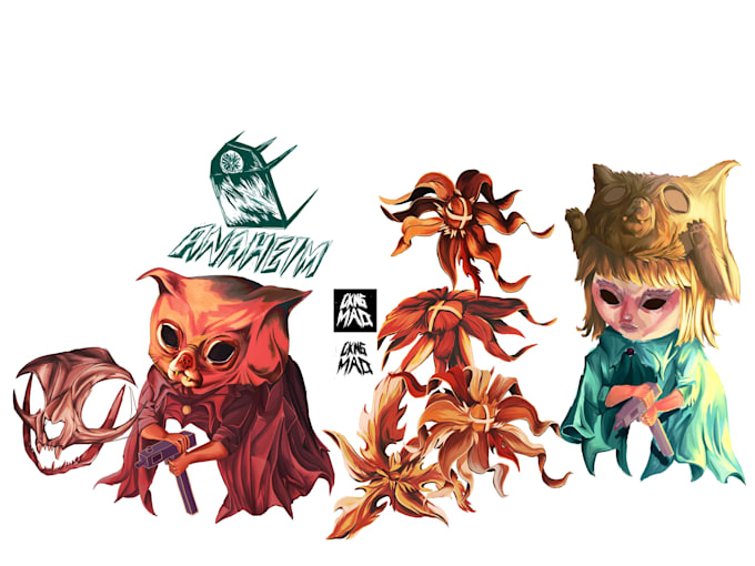 create chibi character with animal head