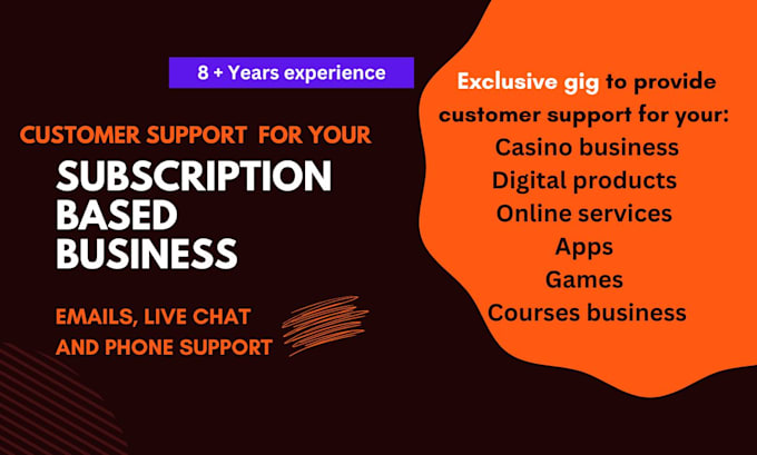 customer service email and chat support for your subscription business