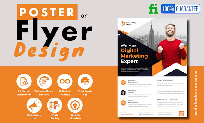 design modernize marketing flyer and poster