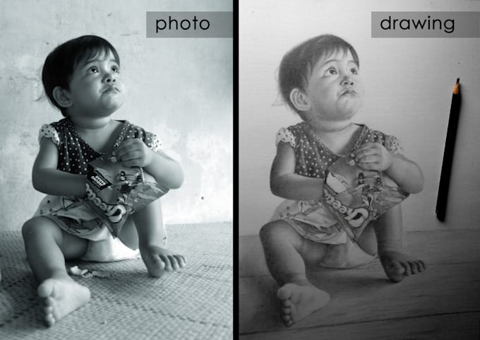 Draw Realistic Pencil Drawing Of Your Face Or Anything By Lanaceh Fiverr