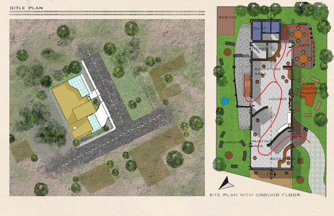 do architectural site plan and landscape design