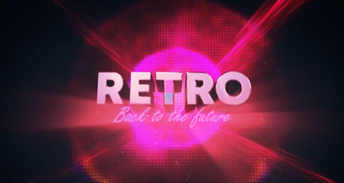 make retro animation video