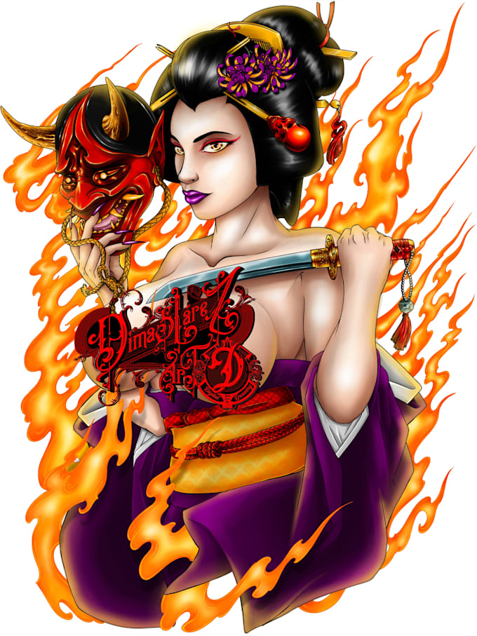 do great full color digital ilustrations