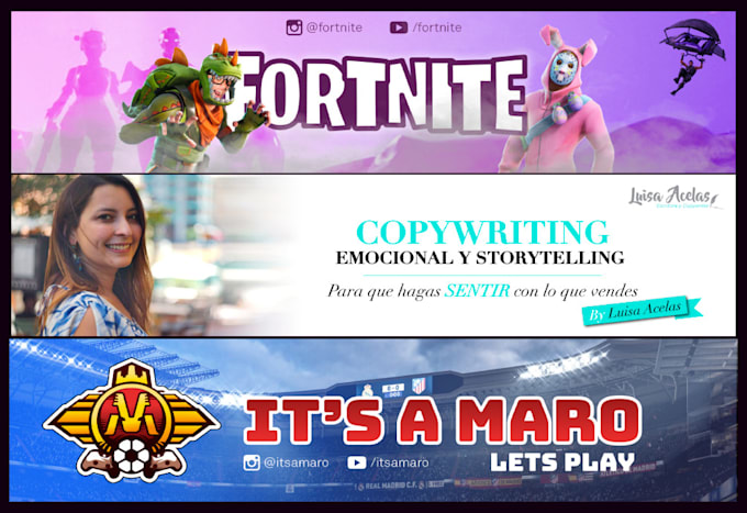 Create the perfect youtube banner by Marcelondon | Fiverr