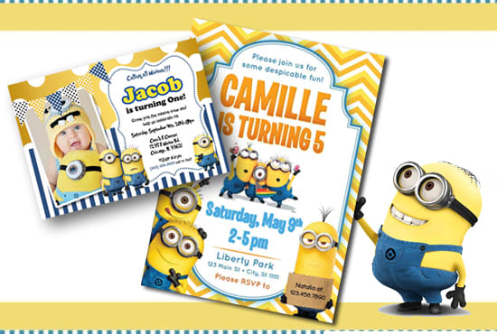 design your kids birthday invitation in 6 hours