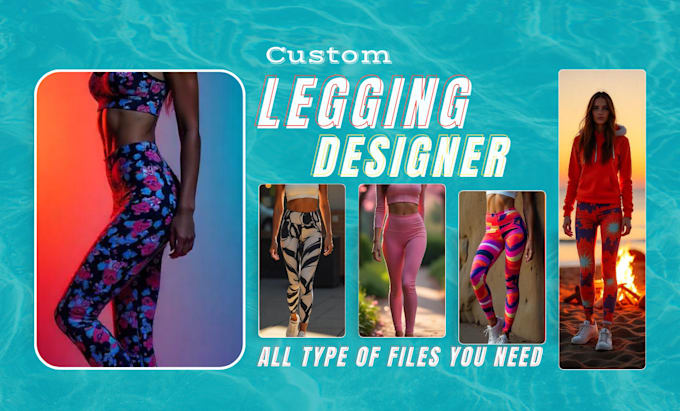 design custom leggings, yoga pants, and shorts