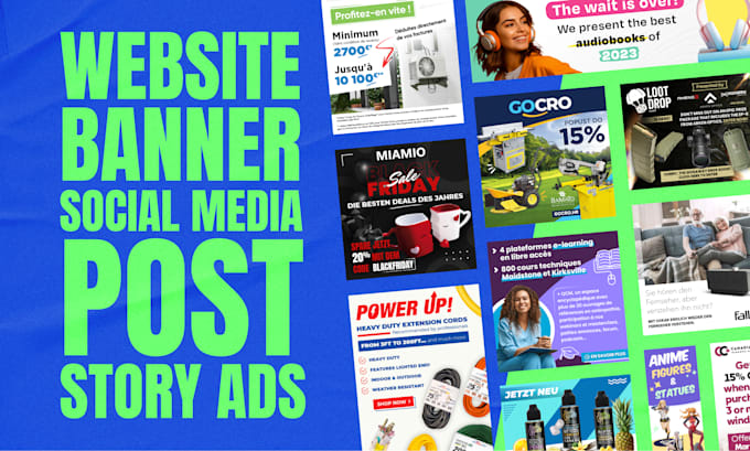 design a web banner, header, slider or google display ad