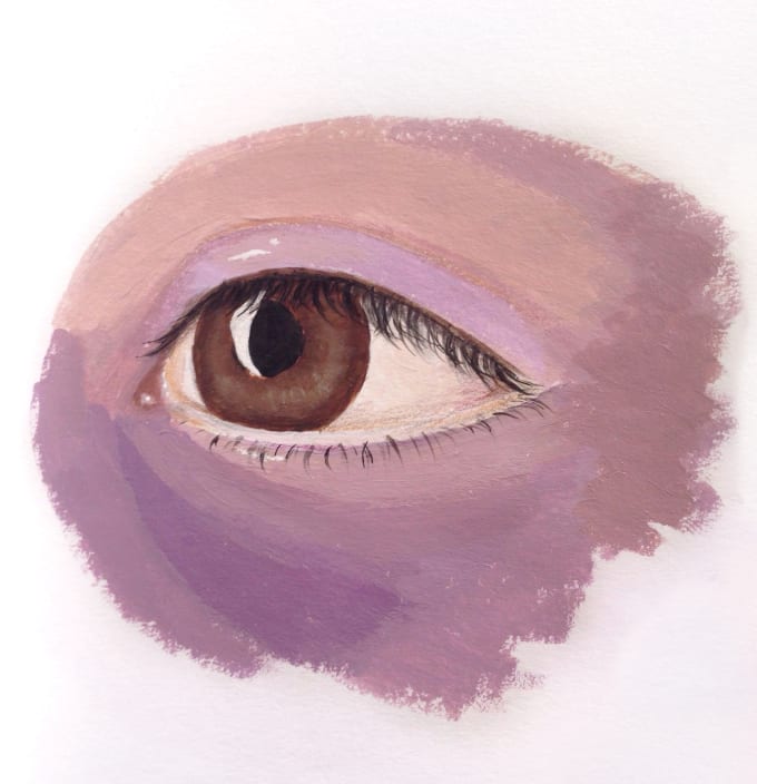 Create An Acrylic Painting Of A Photo Of Your Eye By Msantikou