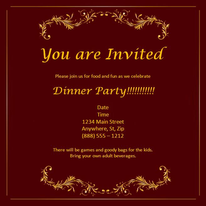 Event sales invitation card