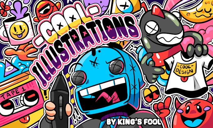 do cool illustrations for you