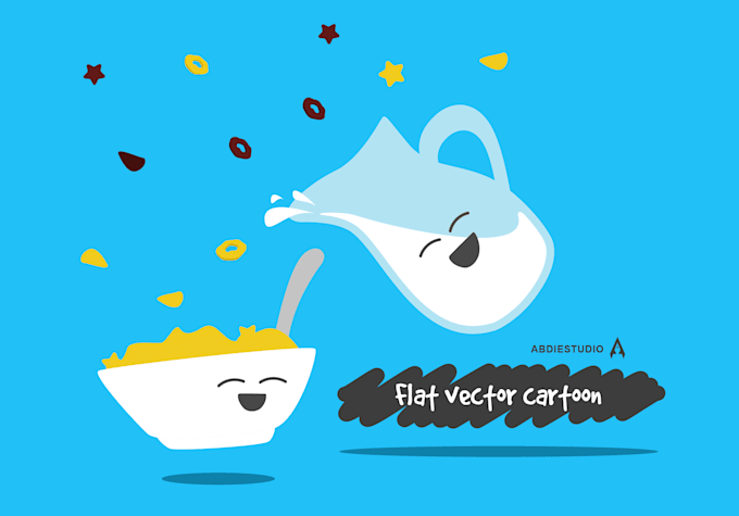 design flat vector illustration in cartoon style