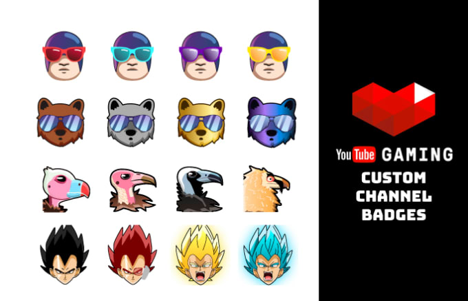 Create high quality youtube channel badges by Beyondtmoon | Fiverr