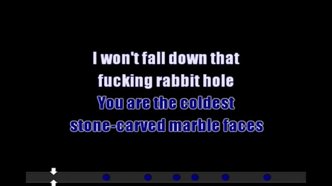 create sing along video with karaoke text for you