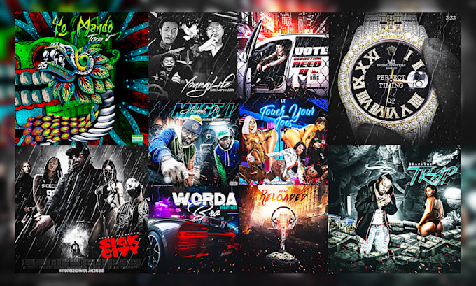 design professional flyer, album cover or mixtape cover