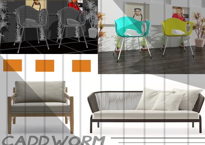 Create Furniture Models From Sketches Drawings By Caddworm