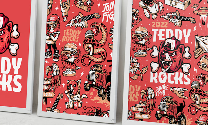 create custom illustrated poster designs