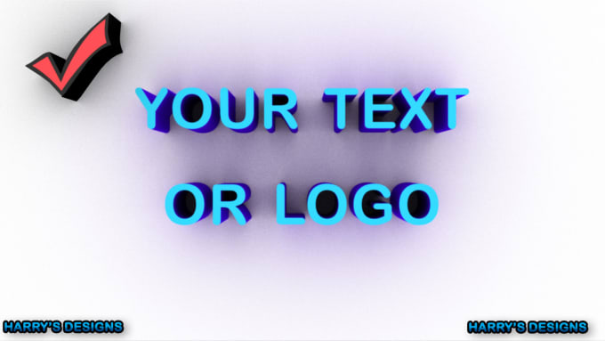 Make A 3d Or 2d Logo For You By Harrysdesign