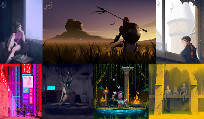 draw characters and digital illustrations