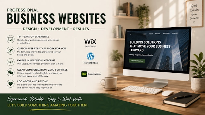 develop a professional wordpress business website