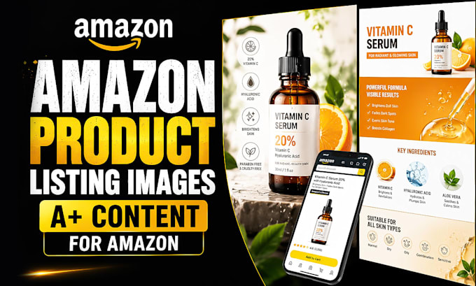 create product listing images for amazon, hero image
