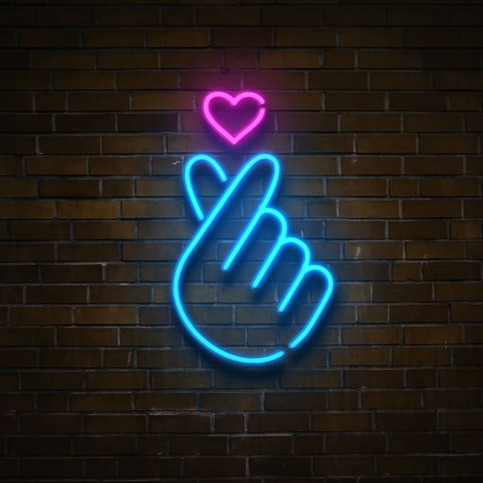 do 3d realistic neon sign logo mockup