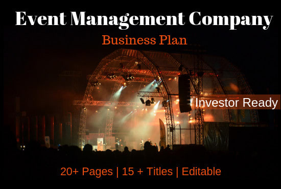 business plan of an event management company