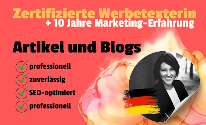 write a professional german article and blog