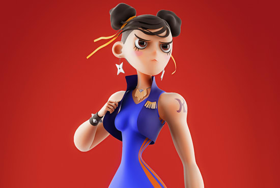 Make 3d Characters For Concept Realtime And 3d Printing By Voilola Fiverr