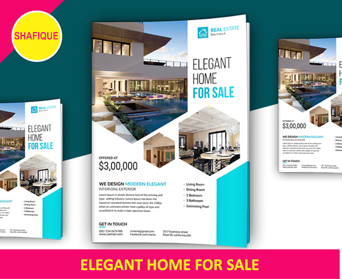 design a flyer for your real estate, property business