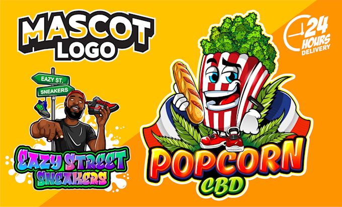 design unique memorable mascot cartoon logo design