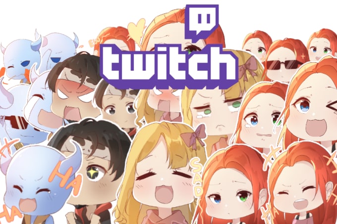 Hire a freelancer to create custom twitch or discord emotes,badges