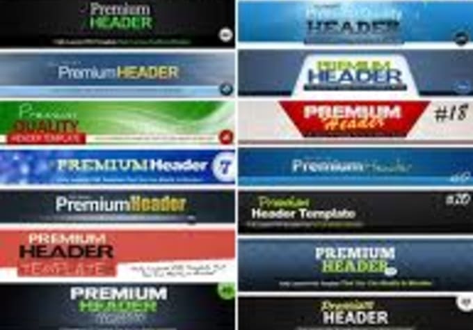 send you 25 psd headers
