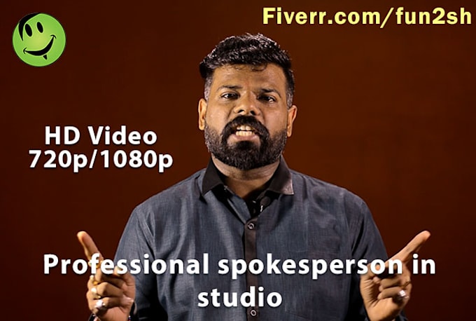 be a professional spokesperson in studio