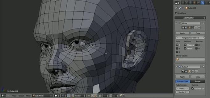 create 3d model and animation