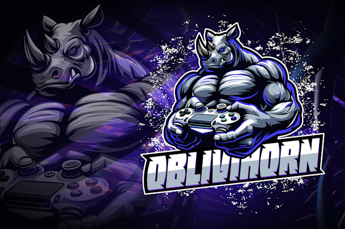 do mascot logo design for gaming, esports twitch and clan