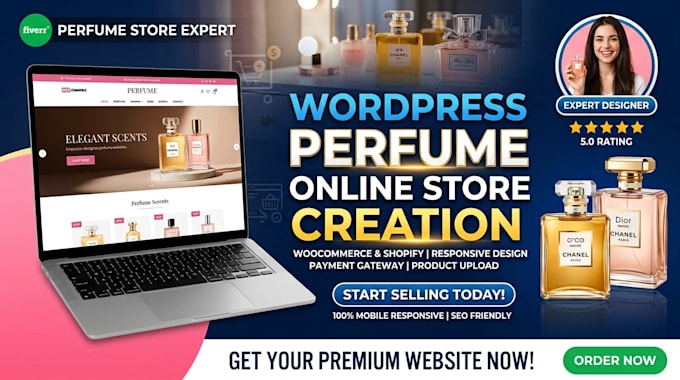 make a website for your perfume cologne fragrance store