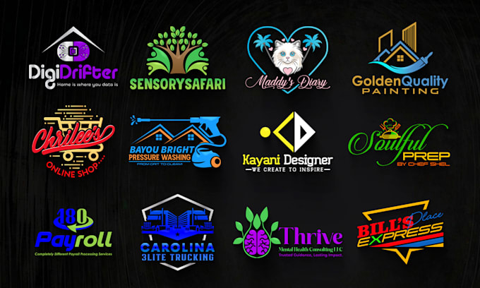 design a modern 2d 3d logo design for your business with copyrights