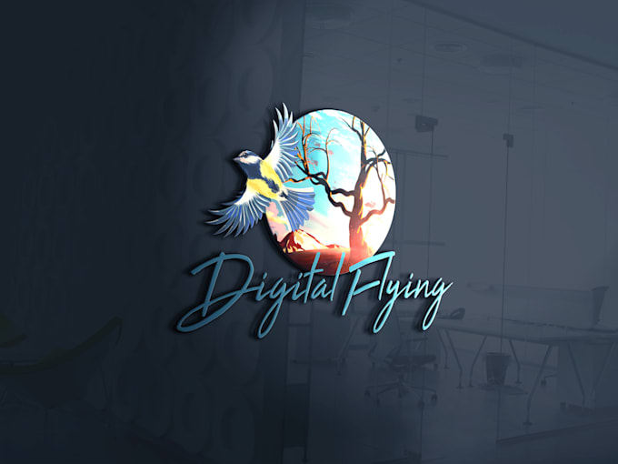 design minimalistic and glass design logo