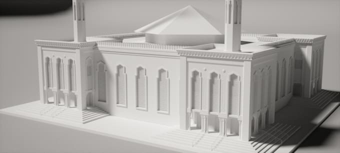 model miniature a monument in 3d