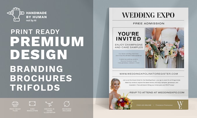 design modern and professional handmade business brochures