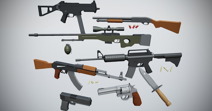 Create low poly unity game assets by Dezboyle | Fiverr