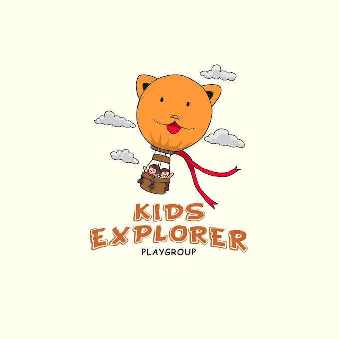 create kids style hand drawn logo designs