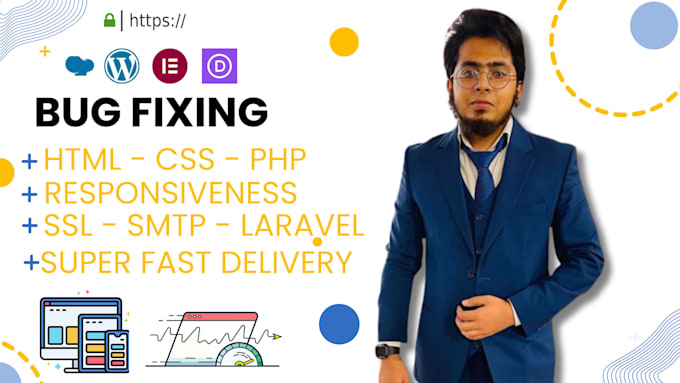 fix bug related to wordpress, html, css, js, php, ssl, smtp