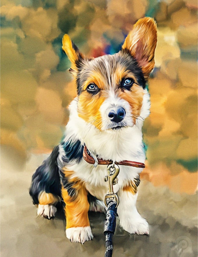 Draw A Pet Portrait In Oil Painting By Johnking04