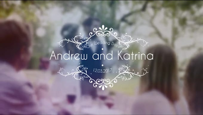 create stunning wedding titles